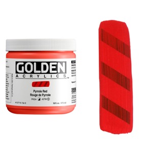 Golden Acrylics Heavy Body 16oz Pyrrole Red