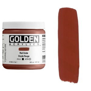 Golden Acrylics Heavy Body 8oz Red Oxide