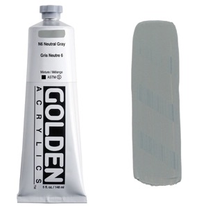 Golden Acrylics Heavy Body 5 oz Neutral Gray N6