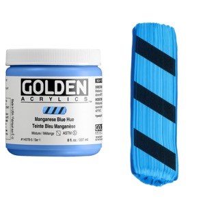 Golden Acrylics Heavy Body 8oz Manganese Blue Hue