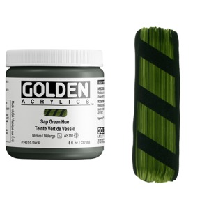 Golden Acrylics Heavy Body 8oz Sap Green Hue