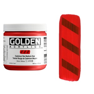 Golden Acrylics Heavy Body 16oz Cadmium Red Medium Hue