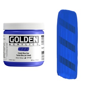 Golden Acrylics Heavy Body 16oz Cobalt Blue Hue