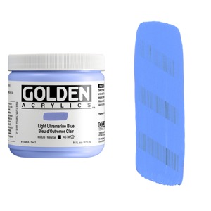 Golden Acrylics Heavy Body 16oz Light Ultramarine Blue