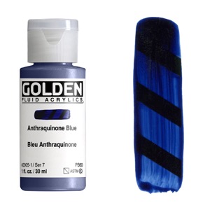 Golden Fluid Acrylics 1oz Anthraquinone Blue