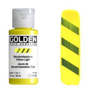 Golden Fluid Acrylics 1oz Benzimidazolone Yellow Light