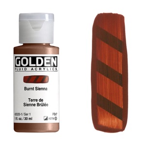 Golden Fluid Acrylics 1oz Burnt Sienna