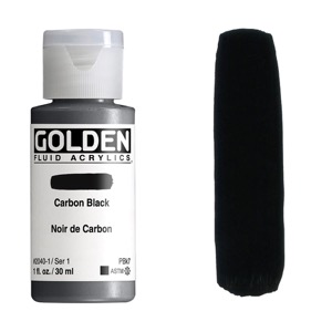 Golden Fluid Acrylics 1oz Carbon Black