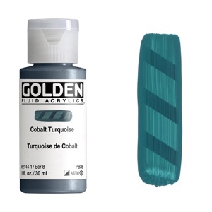 Golden Fluid Acrylics 1oz Cobalt Turquoise