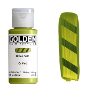 Golden Fluid Acrylics 1oz Green Gold