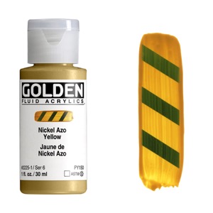Golden Fluid Acrylics 1oz Nickel Azo Yellow