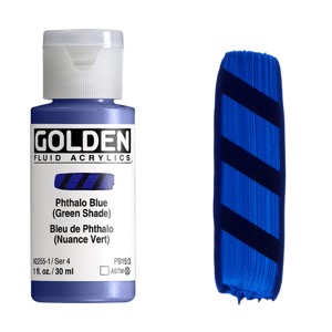 Golden Fluid Acrylics 1oz Phthalo Blue (Green Shade)