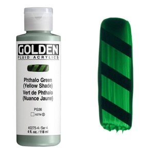 Golden Fluid Acrylics 4oz Phthalo Green (Yellow Shade)