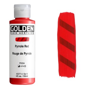 Golden Fluid Acrylics 4oz Pyrrole Red