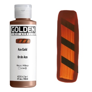 Golden Fluid Acrylics 4oz Azo Gold
