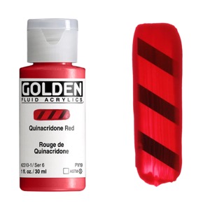 Golden Fluid Acrylics 1oz Quinacridone Red