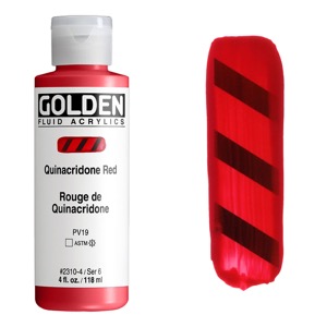 Golden Fluid Acrylics 4oz Quinacridone Red