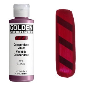Golden Fluid Acrylics 4oz Quinacridone Violet