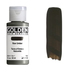 Golden Fluid Acrylics 1oz Raw Umber