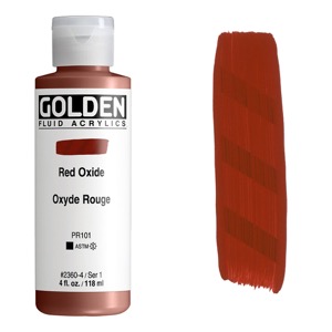 Golden Fluid Acrylics 4oz Red Oxide