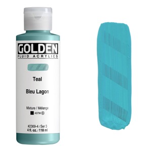 Golden Fluid Acrylics 4oz Teal