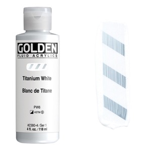 Golden Fluid Acrylics 4oz Titanium White