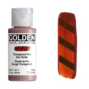 Golden Fluid Acrylics 1oz Transparent Red Iron Oxide