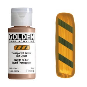 Golden Fluid Acrylics 1oz Transparent Yellow Iron Oxide