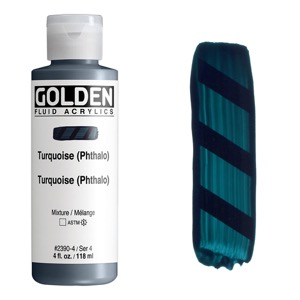 Golden Fluid Acrylics 4oz Turquoise (Phthalo)
