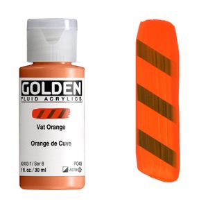 Golden Fluid Acrylics 1oz Vat Orange