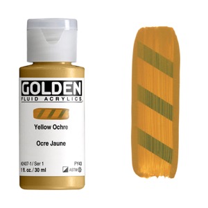 Golden Fluid Acrylics 1oz Yellow Ochre