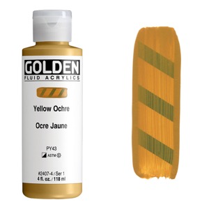 Golden Fluid Acrylics 4oz Yellow Ochre