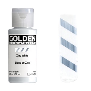 Golden Fluid Acrylics 1oz Zinc White