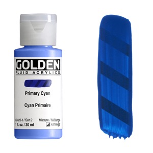 Golden Fluid Acrylics 1oz Primary Cyan