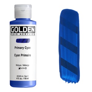 Golden Fluid Acrylics 4oz Primary Cyan