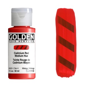Golden Fluid Acrylics 1oz Cadmium Red Medium Hue