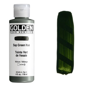 Golden Fluid Acrylics 4oz Sap Green Hue
