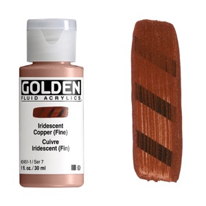 Golden Fluid Acrylics 1oz Iridescent Copper (Fine)