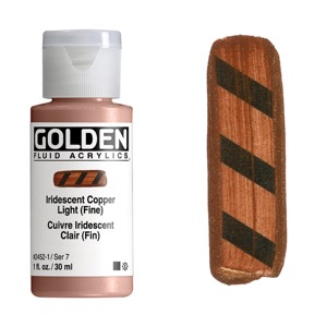 Golden Fluid Acrylics 1oz Iridescent Copper Light (Fine)