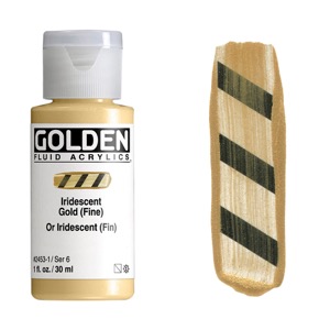 Golden Fluid Acrylics 1oz Iridescent Gold (Fine)