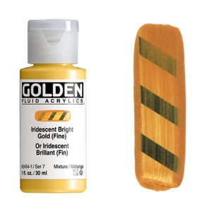 Golden Fluid Acrylics 1oz Iridescent Bright Gold (Fine)