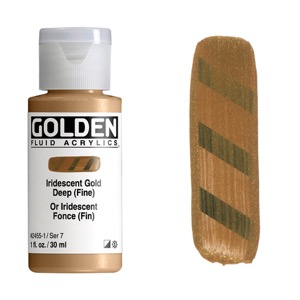 Golden Fluid Acrylics 1oz Iridescent Gold Deep (Fine)