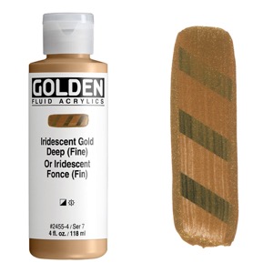 Golden Fluid Acrylics 1oz Iridescent Gold Deep (Fine)