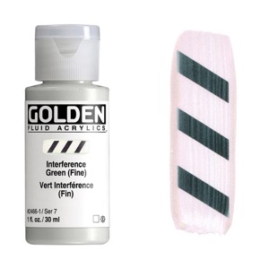 Golden Fluid Acrylics 1oz Interference Green (Fine)