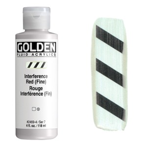 Golden Fluid Acrylics 4oz Interference Red (Fine)