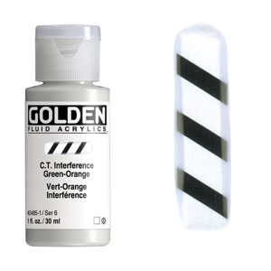 Golden Fluid Acrylics 1oz C.T. Interference Green-Orange