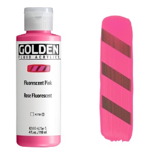 Golden Fluid Acrylics 4oz Fluorescent Pink