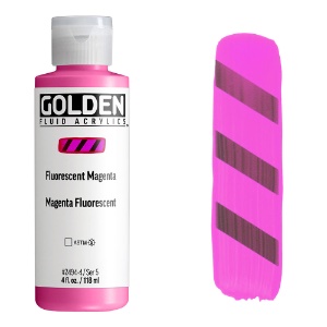 Golden Fluid Acrylics 4oz Fluorescent Magenta