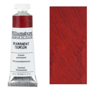 Williamsburg Handmade Oil Colors 37ml Permanent Crimson