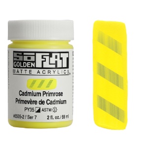 Golden SoFlat Matte Acrylic 2oz Cadmium Primrose